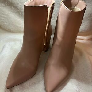 JustFab Tan Ankle Boots